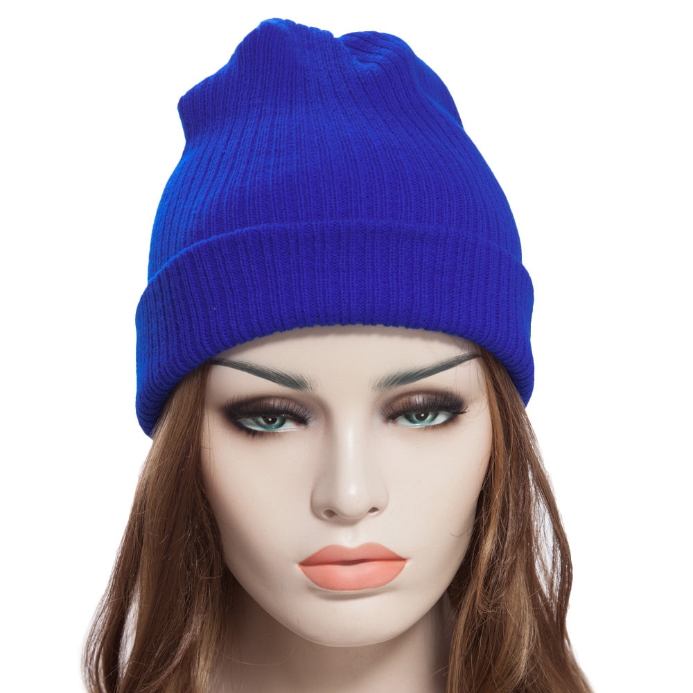 Chic Solid Color Warm Soft Skullies Beanie Knit Cap